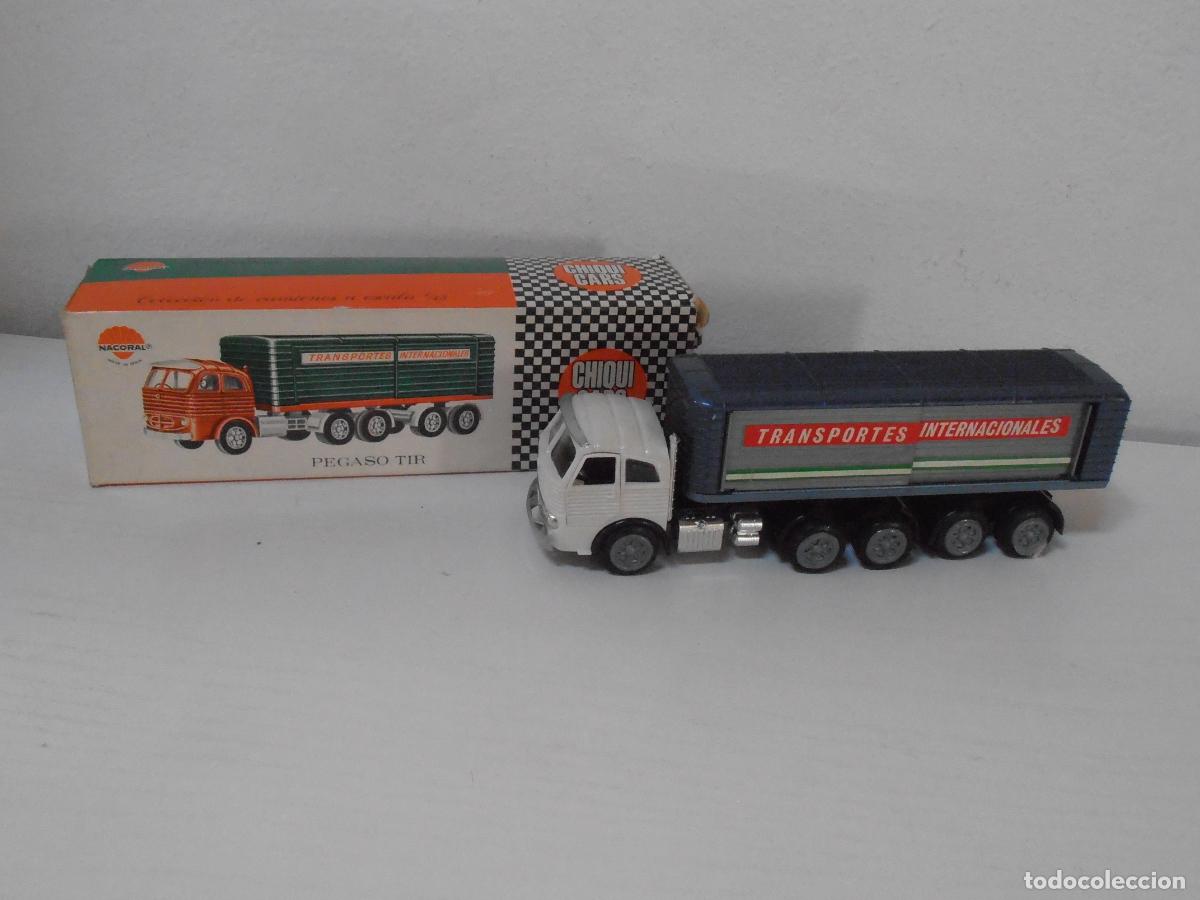 Coches a escala: CAMION CHIQUI CARS NACORAL, PEGASO TIR REF 2024 CAJA ORIGINAL, EXCELENTE ESTADO, MADE IN SPAIN