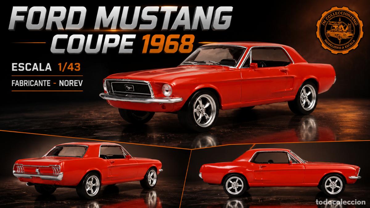 Auto in scala: FORD MUSTANG COUPE 1968 RED