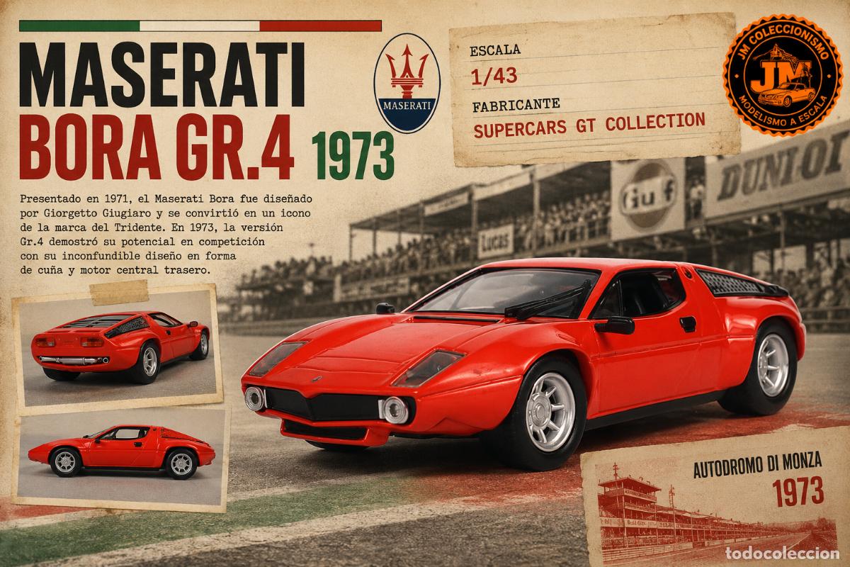 Coches a escala: Maserati Bora GR. 4 1973