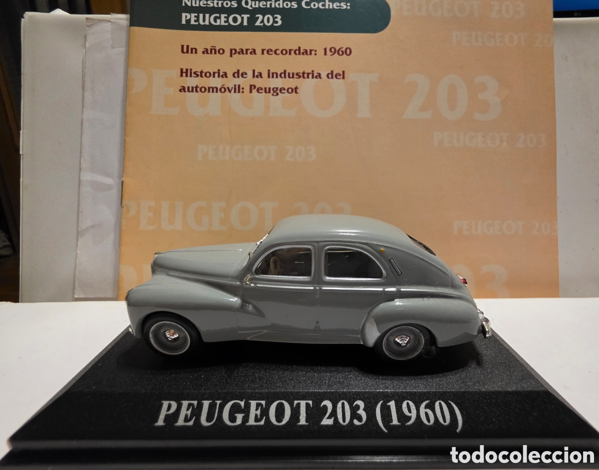 Coches a escala: Peugeot 203 1960 + fasciculo escala 1/43