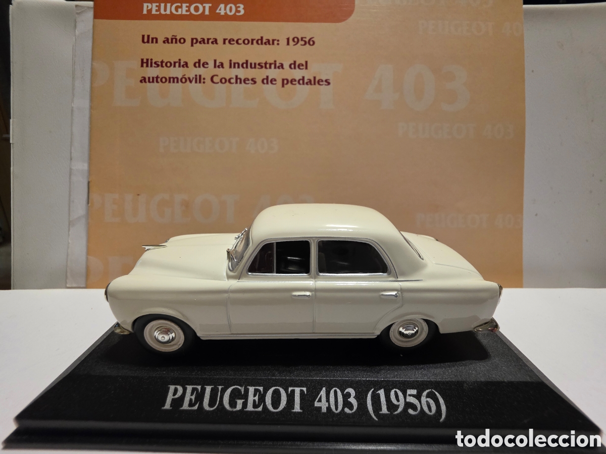 Coches a escala: Peugeot 403 +fasciculo escala 1/43