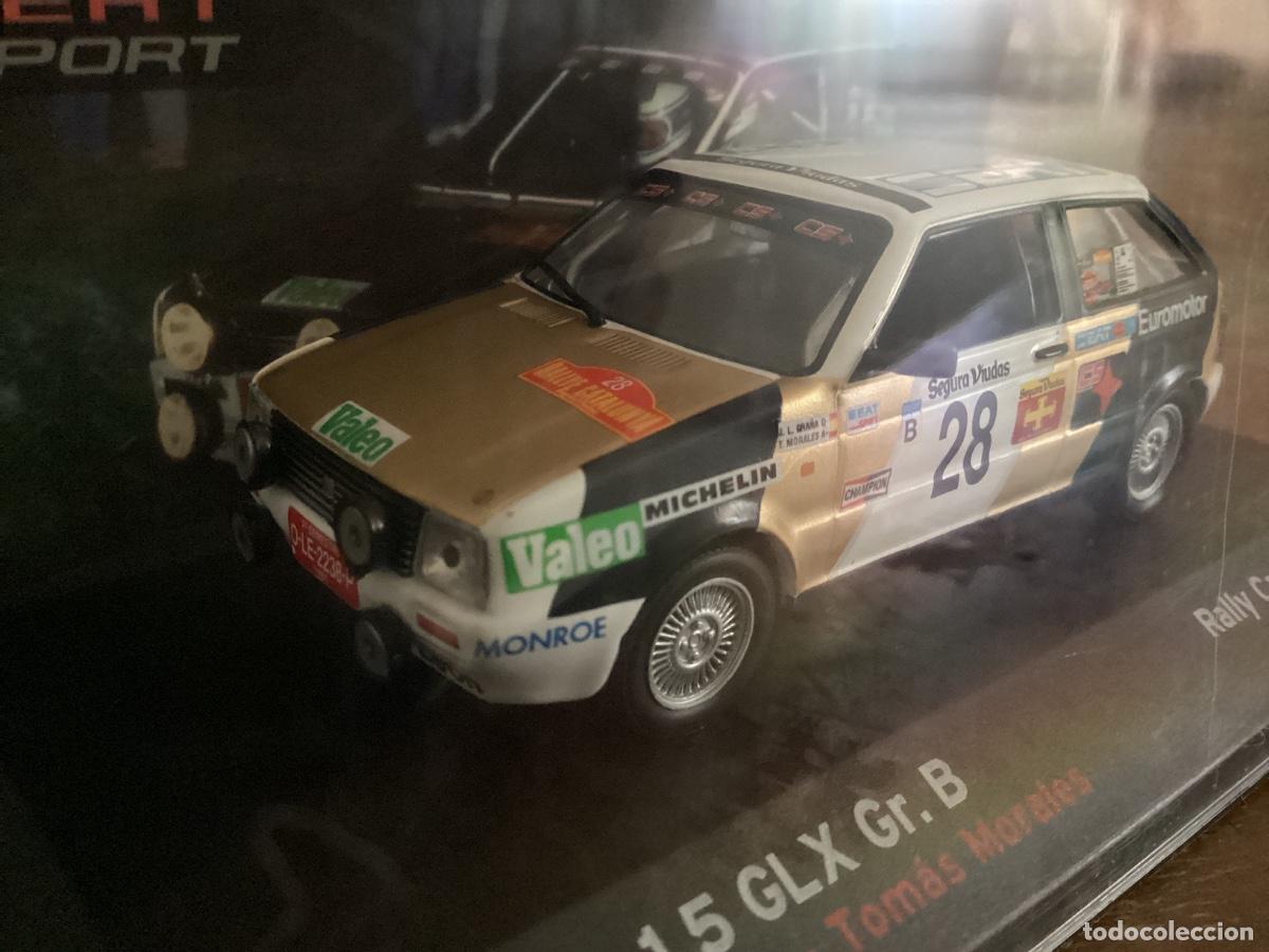 Coches a escala: MAQUETA COCHE METAL SEAT IBIZA 1.5 GLX Gr.B. RALLYE CATALUNYA 1986. GRA&Ntilde;A / MORALES.