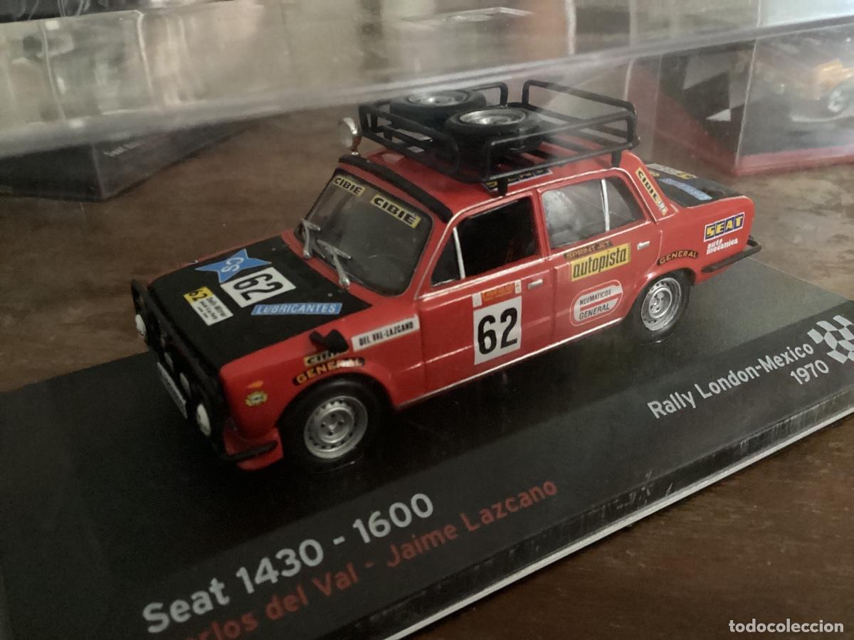 Coches a escala: MAQUETA COCHE METAL SEAT 1430 1600. RALLY LONDON-MEXICO. 1970.. DEL VAL / LAZCANO.