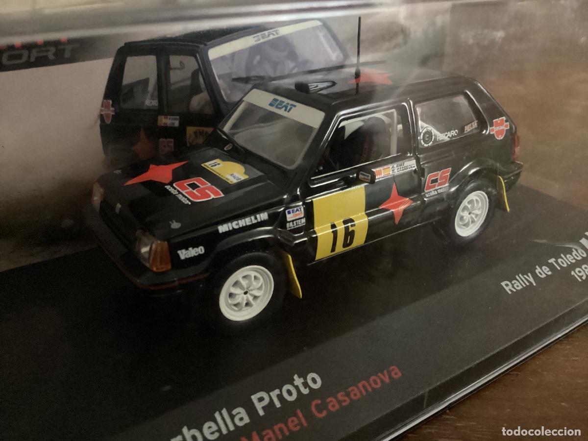 Coches a escala: MAQUETA COCHE METAL SEAT MARBELLA PROTO. RIUS / CASANOVA. RALLYE DE TOLEDO. 1989.
