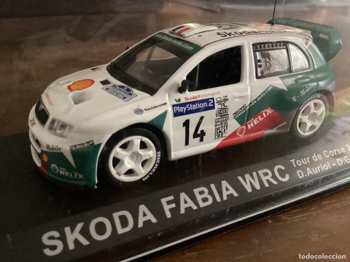 Coches a escala: MAQUETA COCHE METAL SKODA FABIA WRC. TOUR DE CORS&Eacute; 2003.
