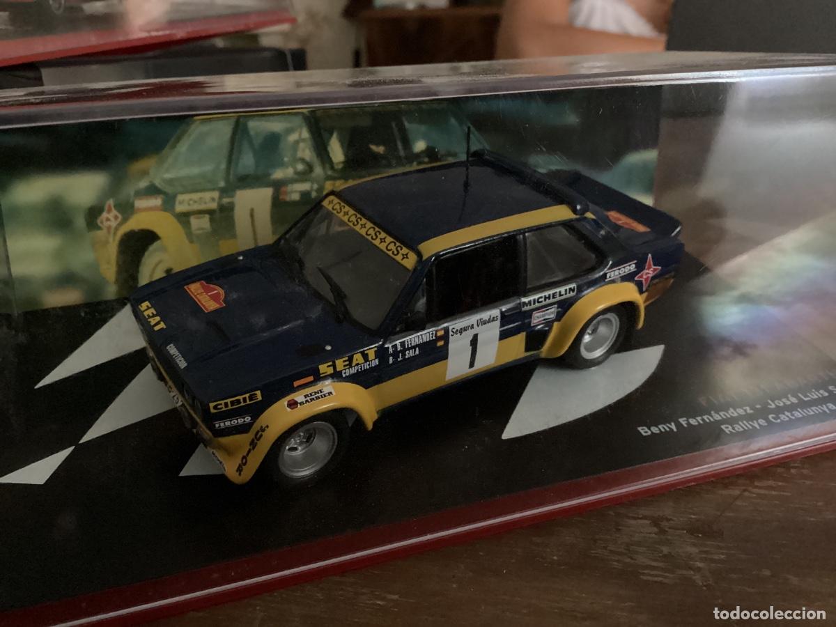 Coches a escala: MAQUETA COCHE METAL FIAT 131 ABARTH. FERN&Aacute;NDEZ / SALA. RALLYE CATALUNYA. 1979.