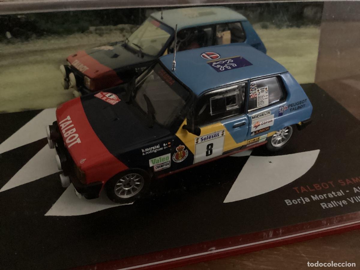 Coches a escala: MAQUETA COCHE METAL TALBOT SAMBA RALLYE. RALLYE VILLA DE LLANES, 1984.