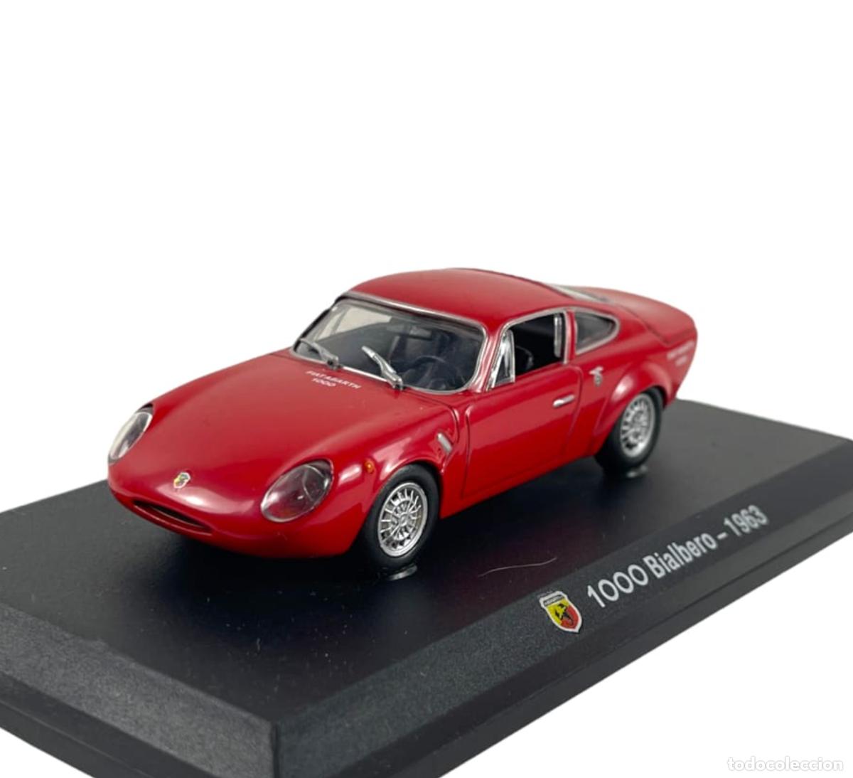 Coches a escala: Coche cl&aacute;sico deportivo Abarth 1000 Bialbero, a&ntilde;o 1963. (Escala 1/43) Fiat. Nuevo en su vitrina.