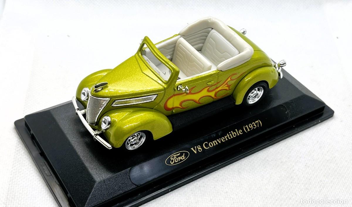 Coches a escala: FORD V8 CONVERTIBLE 1937 ESC.1/43, MUY BUENO, C/CAJA . FLA