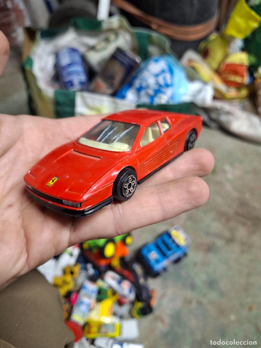 Coches a escala: Antiguo coche maqueta escala 1/43 juguete Burago Ferrari Testarrossa