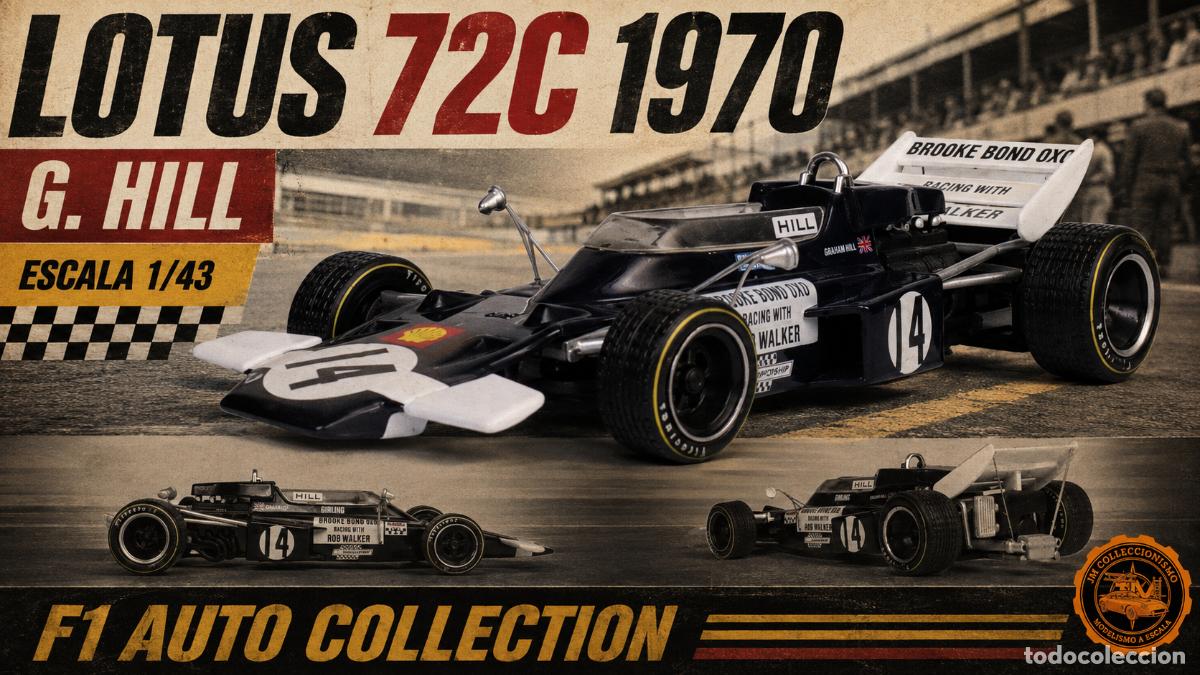 Voitures &agrave; l'&eacute;chelle: Lotus 72C 1970 - G. Hill