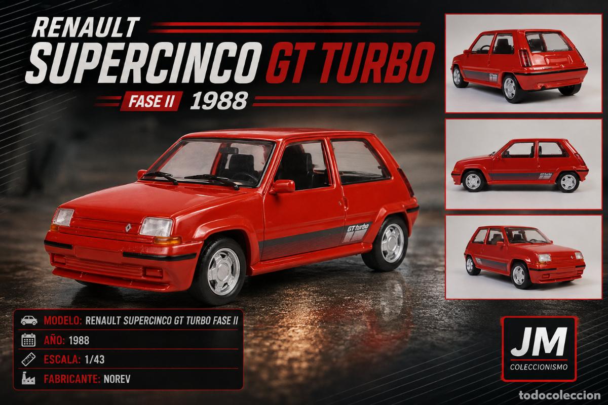 Coches a escala: Renault Supercinco GT Turbo 1988 Red