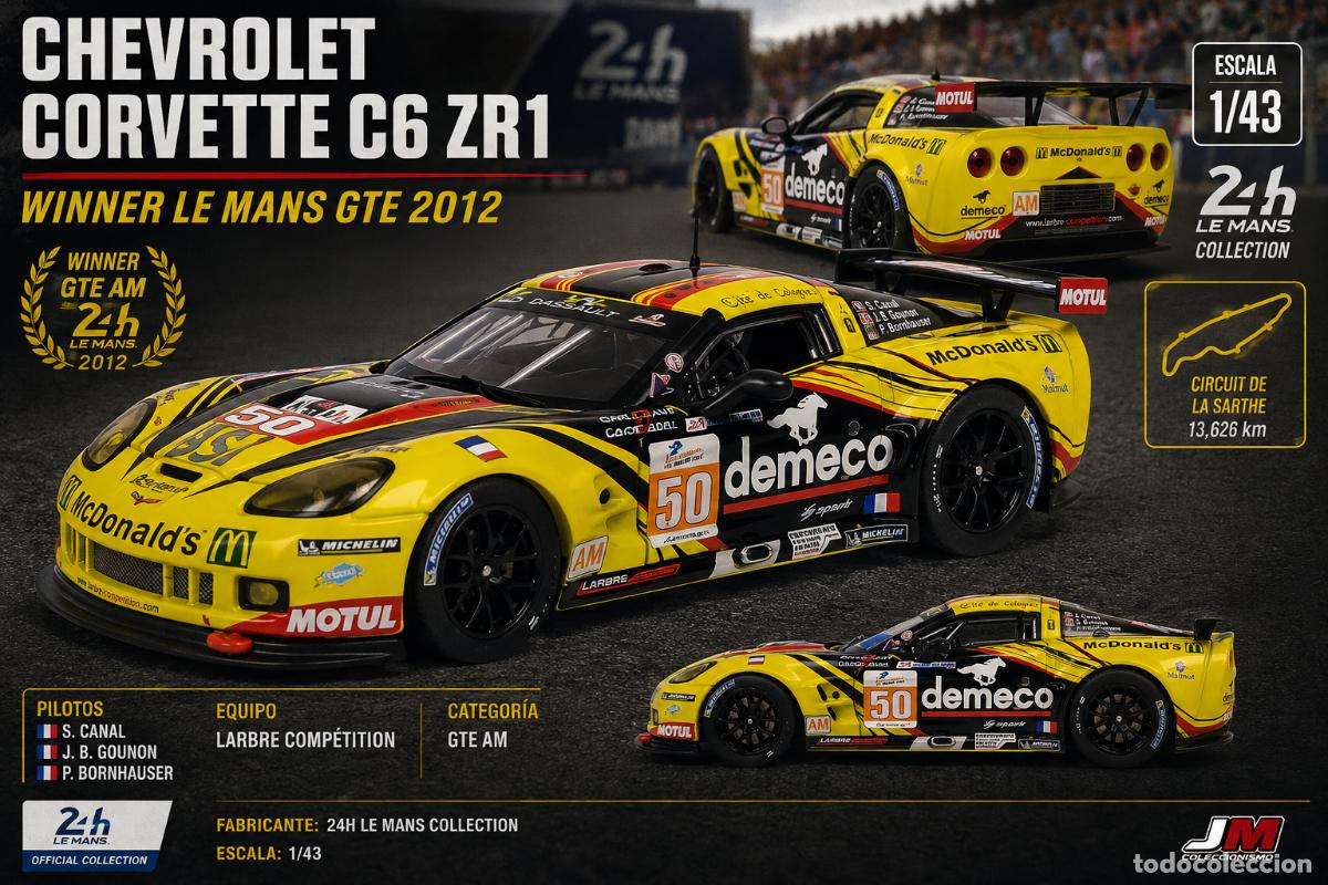 Coches a escala: Chevrolet Corvette C6 ZR1 Winner LMGTE 2012