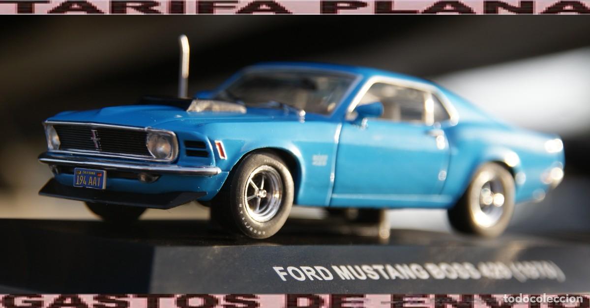 Coches a escala: FORD MUSTANG BOSS 429 1970 AZUL BLUE ESCALA 1:43 DE ALTAYA EN CAJA