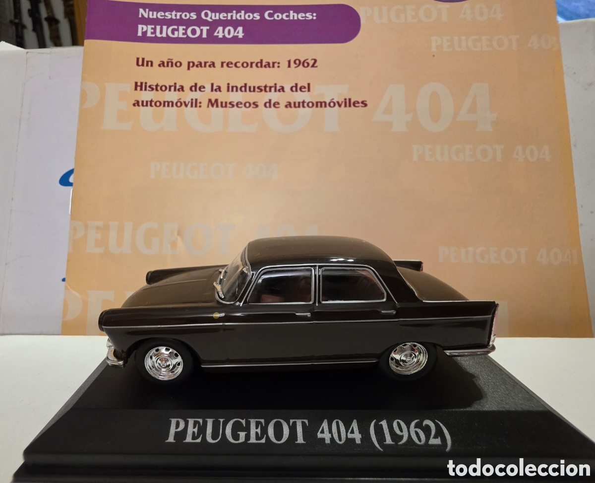 Coches a escala: Peugeot 404 1962 + fasciculo. escala 1/43