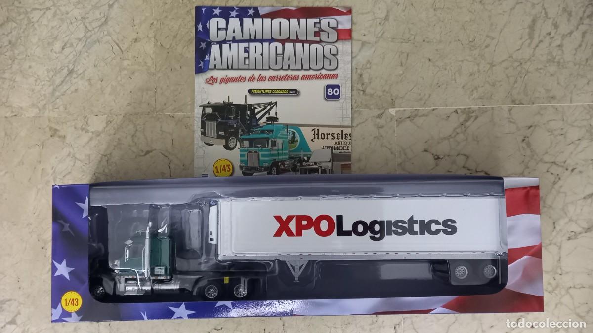 Coches a escala: Camion americano Freightliner Coronado de XPO Logistics a 1/43 de Altaya