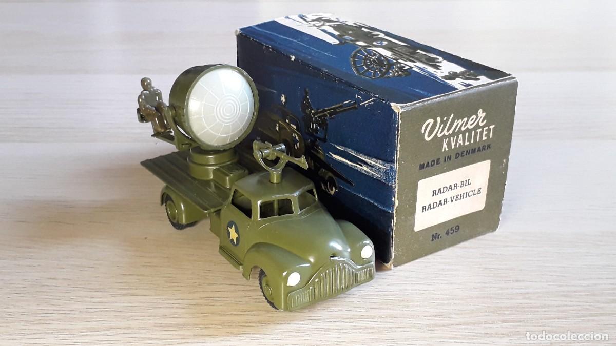 Coches a escala: Dodge Foco militar # 458, 11 cms, metal, Vilmer Denmark tipo Tekno, Dinky, original a&ntilde;os 50.