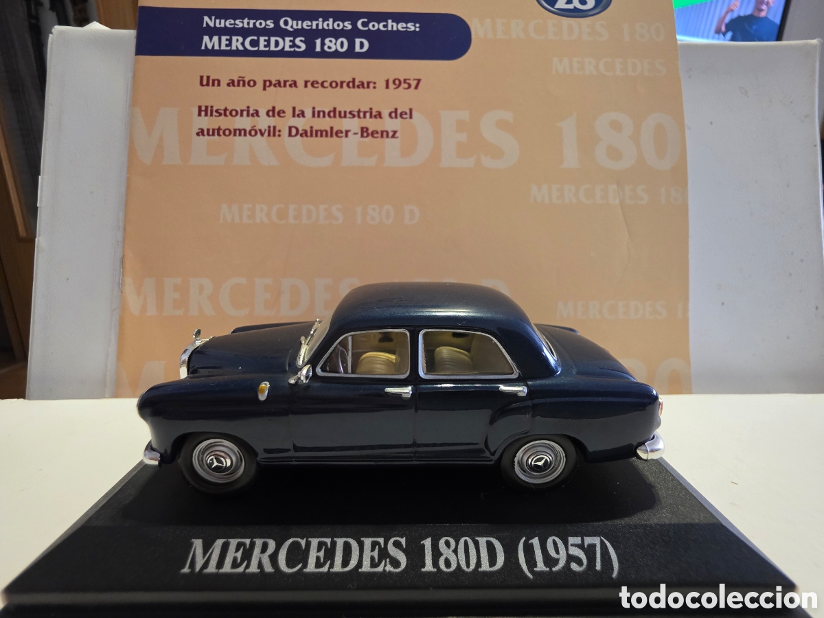 Coches a escala: Mercedes 180D 1957 + fasciculo escala 1/43