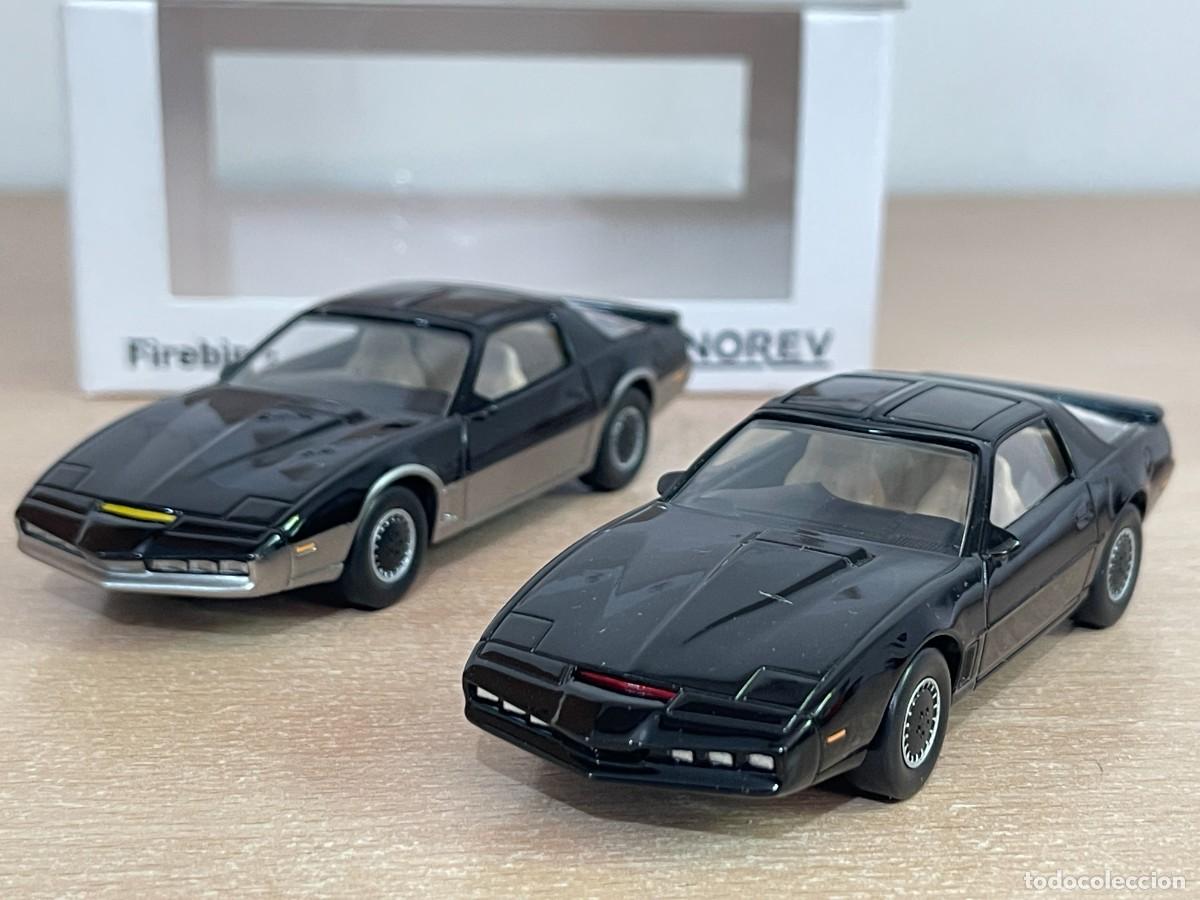Coches a escala: LOTE KITT + KARR el bueno y el malo de 'El Coche Fant&aacute;stico' Knight Rider Norev Pontiac Firebird tve