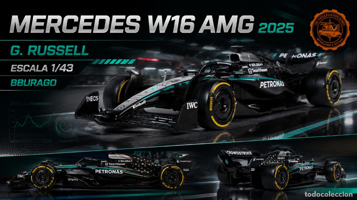 Modellautos: Mercedes W16 AMG 2025 - G. Russell