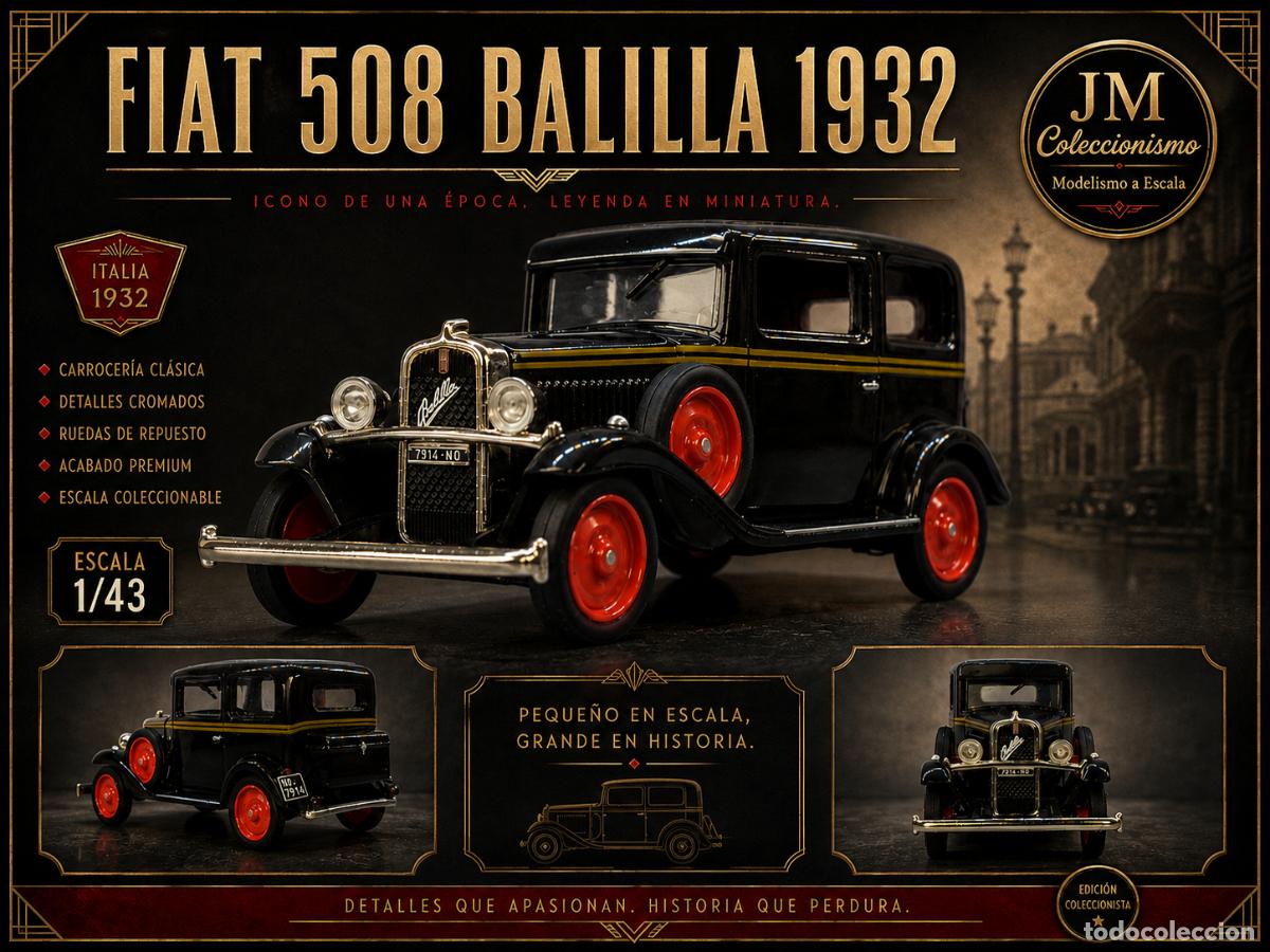 Coches a escala: Fiat 508 Balilla 1932