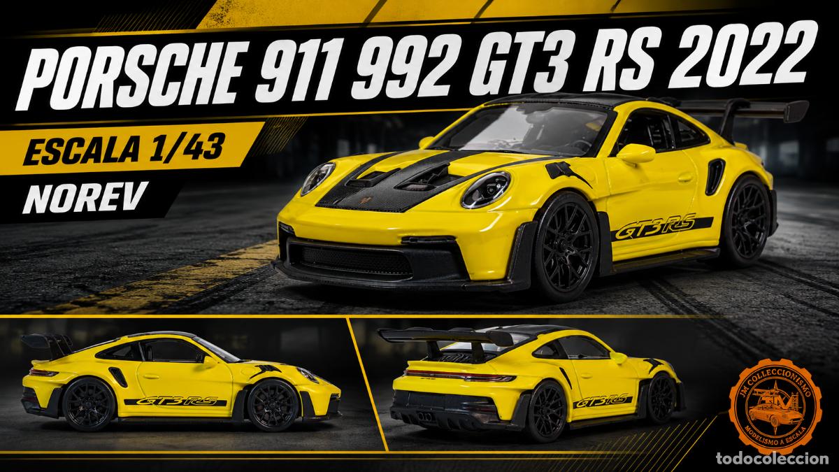 Carros em escala: Porsche 911 992 GT3 RS 2022 Yellow
