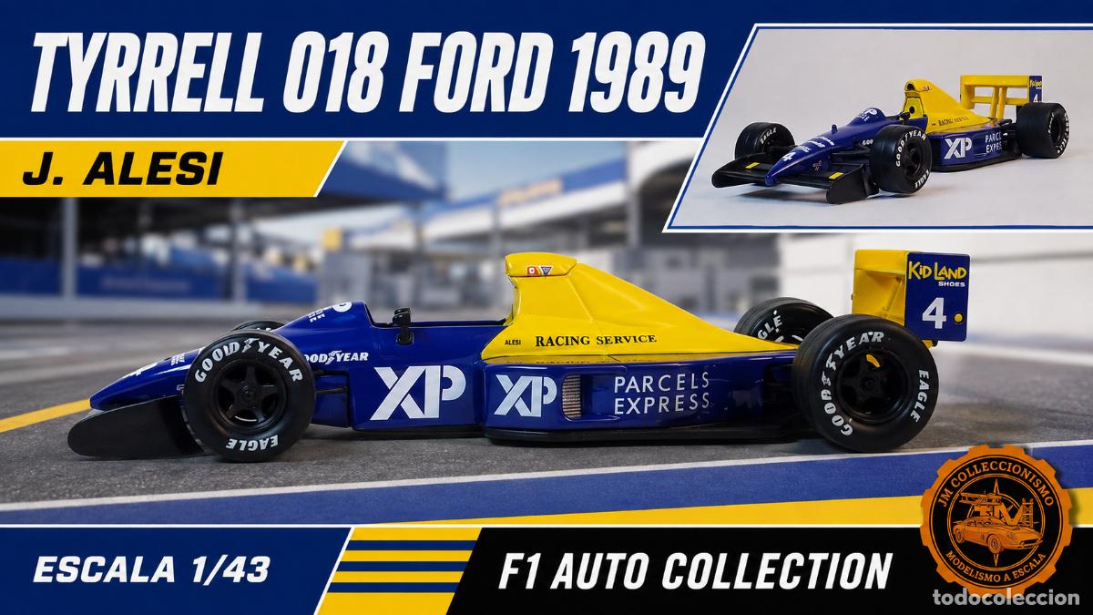 Voitures &agrave; l'&eacute;chelle: Tyrrell 018 Ford 1989 - J. Alesi