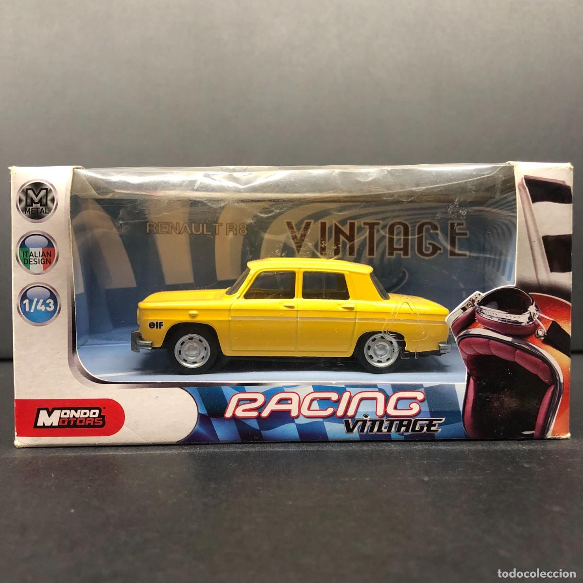 Coches a escala: COCHE DE JUGUETE - RENAULT R8 - RACING VINTAGE - MONDO MOTORS - 1:43 - ITEM NO. DX1417 / 42