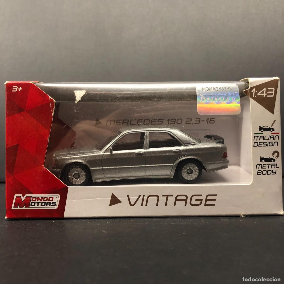 Coches a escala: COCHE DE JUGUETE - MERCEDES 190 2,3-16 - VINTAGE - MONDO MOTORS - 1:43 - ITEM NO. 53167 / 43