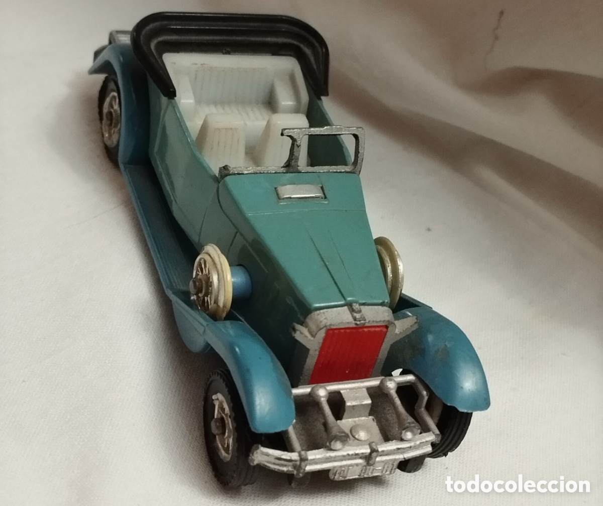 Coches a escala: Coche cl&aacute;sico Stutz Cabriolet escala 1:43 (11 cm) - Juguete de pl&aacute;stico vintage URSS / USSR⁠