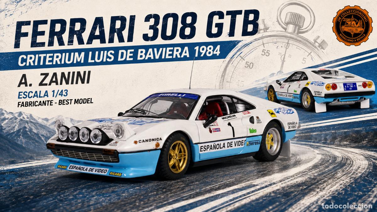 Coches a escala: Ferrari 308 GTB Criterium Luis de Baviera 1984 - A. Zanini