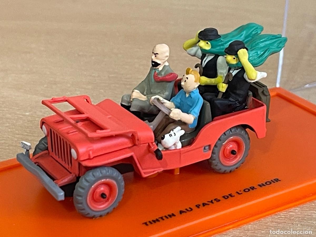 Voitures &agrave; l'&eacute;chelle: TINTIN Herge Jeep WILLYS MB 1943 En el Pa&iacute;s del Oro Negro Tornasol Haddock Mil&uacute; Hernandez 1/43