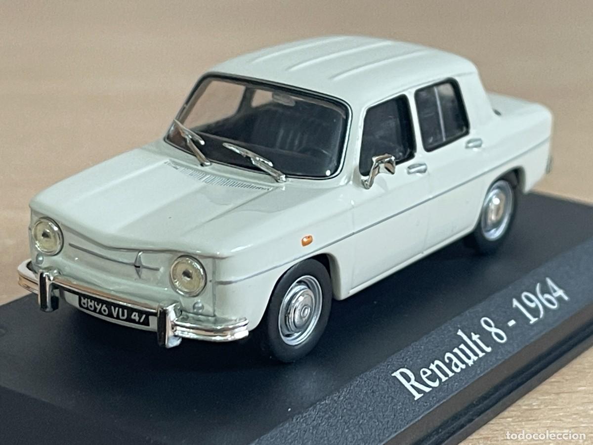 Coches a escala: Coche Renault 8 a&ntilde;o 1964 blanco R8 metal 1:43 die-cast metal car escala 1/43 R-8