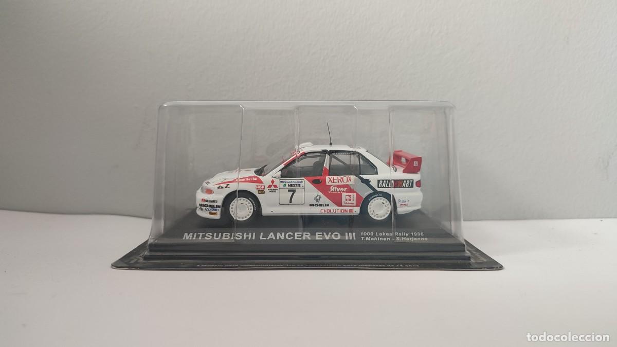 Coches a escala: Mitsubishi Lancer Evo III - T. Makinen - Rally 1000 Lagos 1996 (1:43)