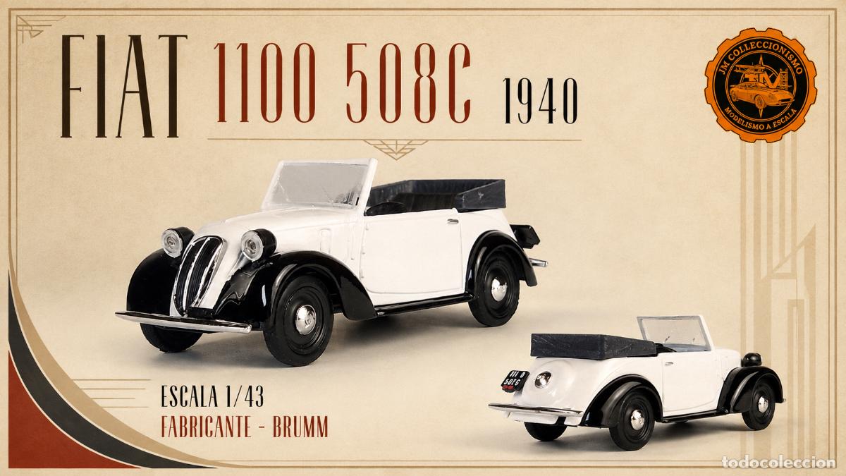 Carros em escala: Fiat 1100 508C Cabriolet 1940