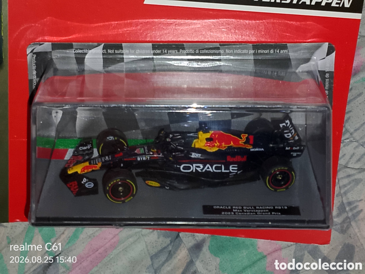 Coches a escala: ORACLE RED BULL RACING F&oacute;rmula F 1 - Coche RB19 escala 1/43 Max Verstappen en Grand Prix CANAD&Aacute; 2023