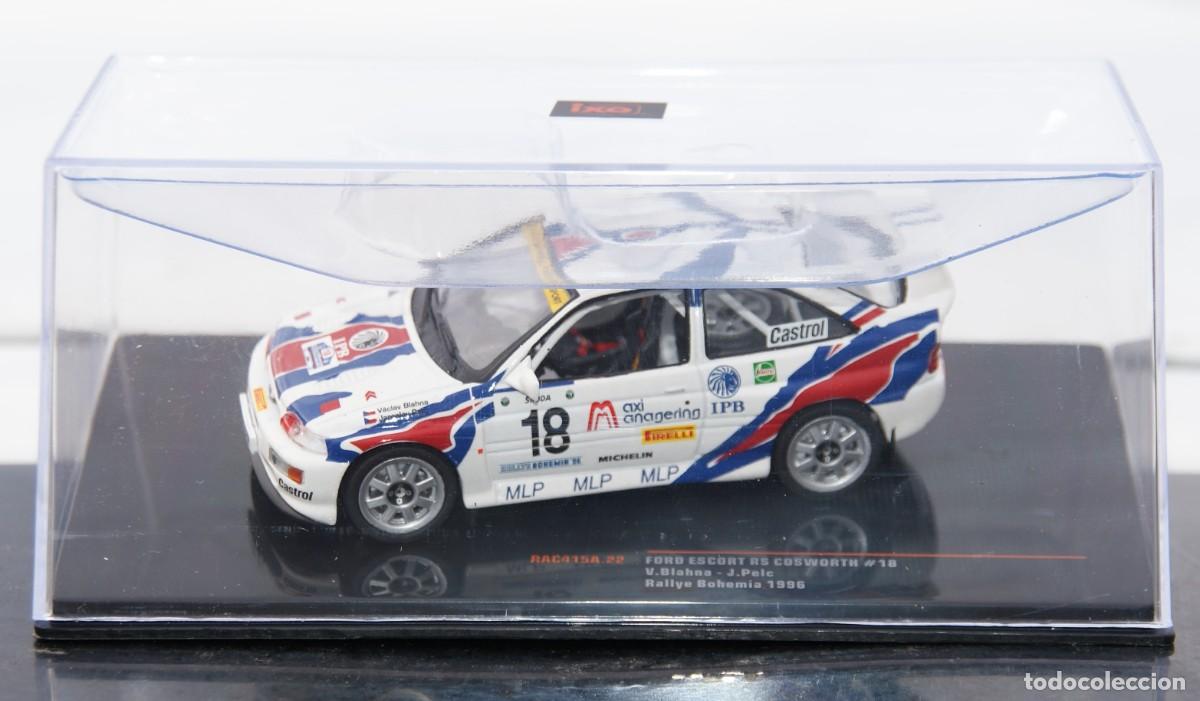 Modellautos: FORD ESCORT RS COSWORTH RALLYE BOHEMIA 1996 V. BLAHNA - J.PELC ESCALA 1/43 DE IXO EN SU CAJA