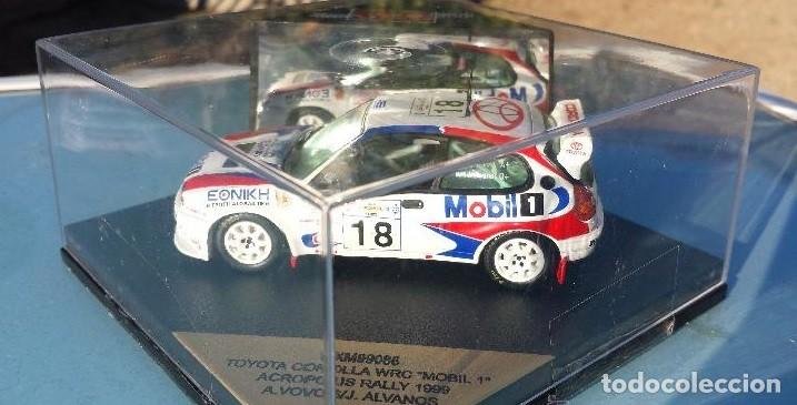 Coches a escala: TOYOTA COROLLA WRC RALLYE DE ACROPOLIS 1999 A.VOVOS - J.ALVANOS ESCALA 1/43 DE SKID VITESSE EN CAJA