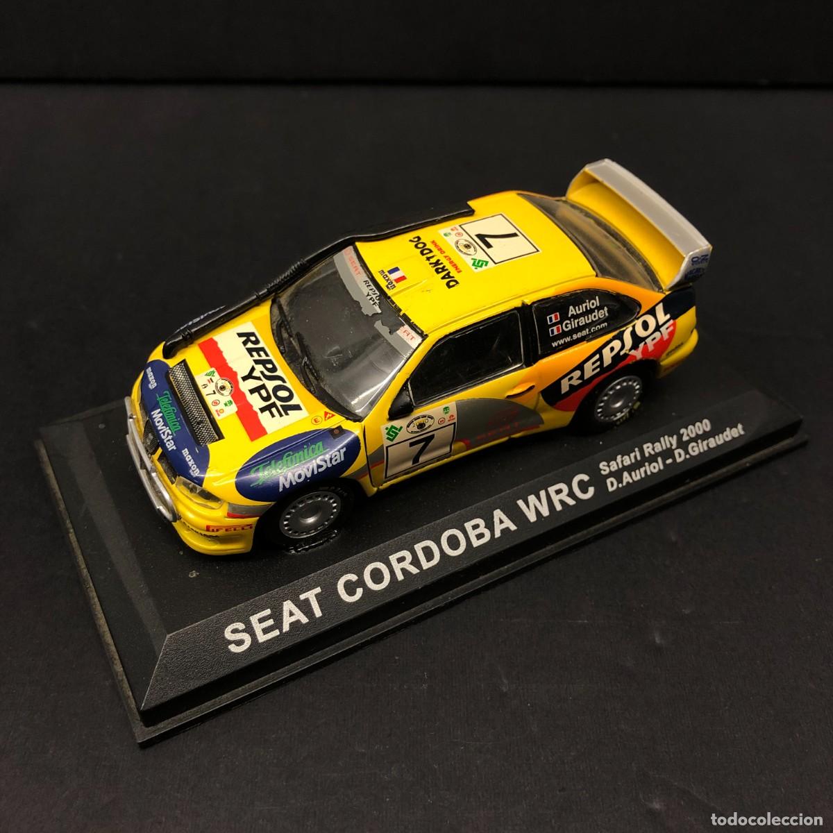 Coches a escala: COCHE DE JUGUETE - SEAT CORDOBA WRC - SAFARI RALLY 2000 - D. AURIOL, D. GIRAUDET - 1:43 / 56