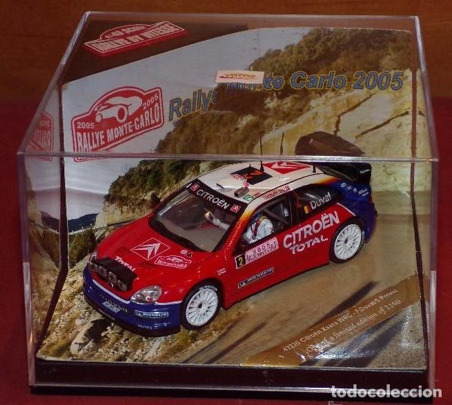 Coches a escala: CITROEN XSARA WRC RALLYE DE MONTECARLO 2005 F. DUVAL - S. PREVOT ESCALA 1/43 DE VITESSE EN CAJA