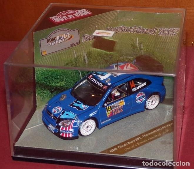 Coches a escala: CITROEN XSARA WRC RALLYE DEUTSCHLAND 2007 T.GARDEMEISTER-J.HONKANEN ESCALA 1/43 DE VITESSE EN CAJA