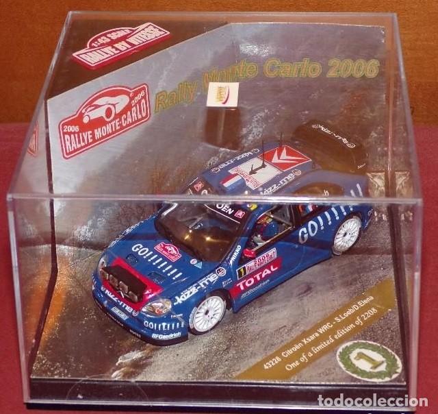 Coches a escala: CITROEN XSARA WRC RALLYE DE MONTECARLO 2006 S. LOEB - D. ELENA ESCALA 1/43 DE VITESSE EN CAJA
