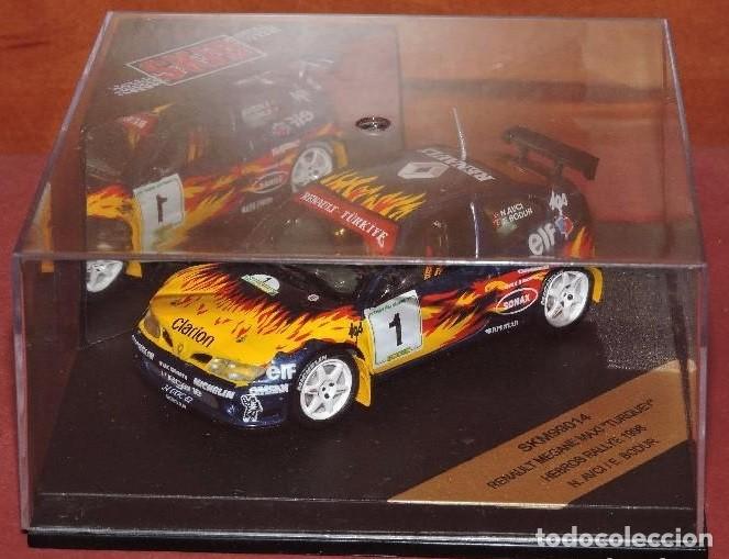 Coches a escala: RENAULT MEGANE MAXI TURQUEY RALLYE HEBROS 1998 N.AVCI - E.BODUR ESCALA 1/43 DE SKID VITESSE EN CAJA