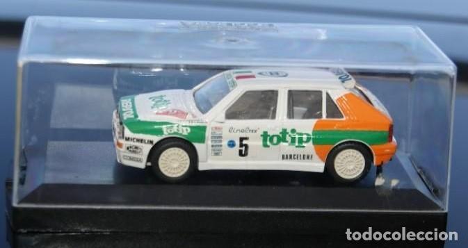 Coches a escala: Lancia delta integrale RALLYE DE Monte carlo 1993 Aghini-Farnocchia ESCALA 1/43 DE vitesse EN SU CAJ
