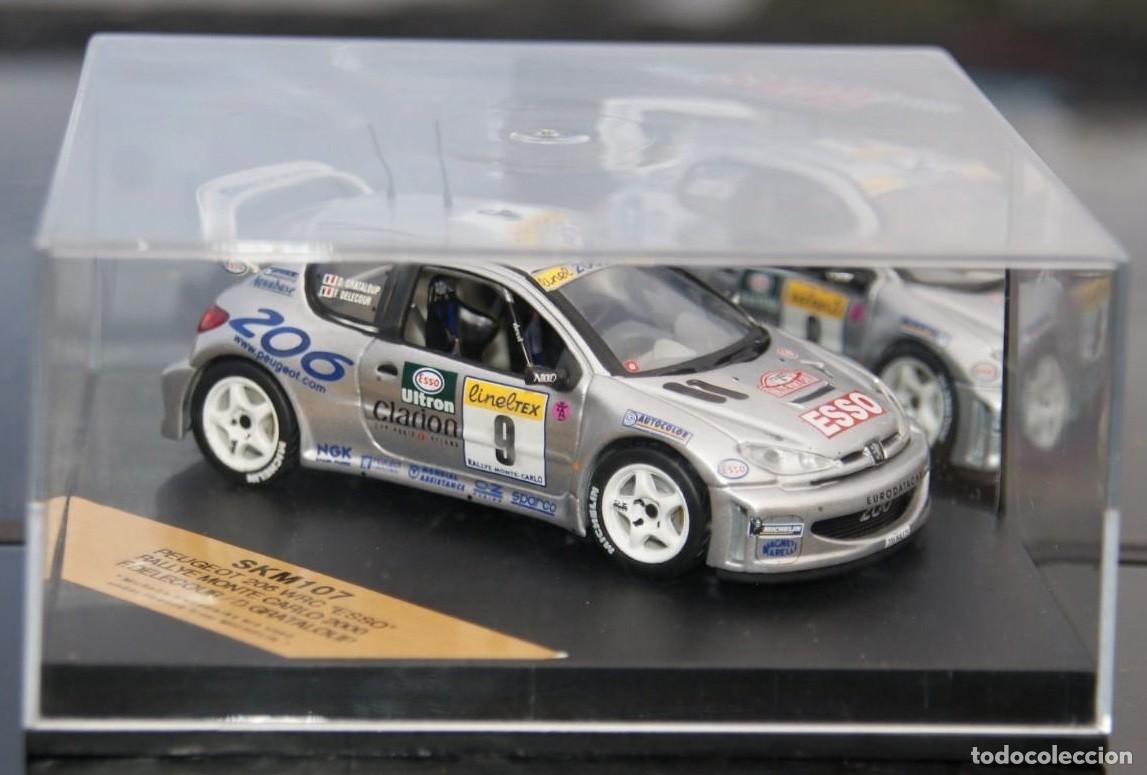 Coches a escala: PEUGEOT 206 WRC RALLYE DE MONTECARLO 2000 F. DELECOUR / D. GRATALOUP ESCALA 1/43 DE SKID VITESSE EN