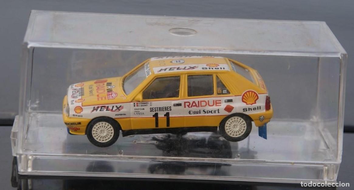 Voitures &agrave; l'&eacute;chelle: LANCIA DELTA INTEGRALE RALLYE DE MONTECARLO 1989 D. CERRATO - G. VASINO ESCALA 1/43 DE VITESSE EN CA