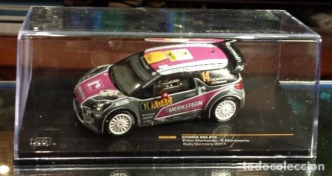 Coches a escala: CITROEN DS3 RALLYE GERMANY 2011 P.VAN MERKSTEIJN - E.MOMBAERTS ESCALA 1/43 DE IXO EN SU caja