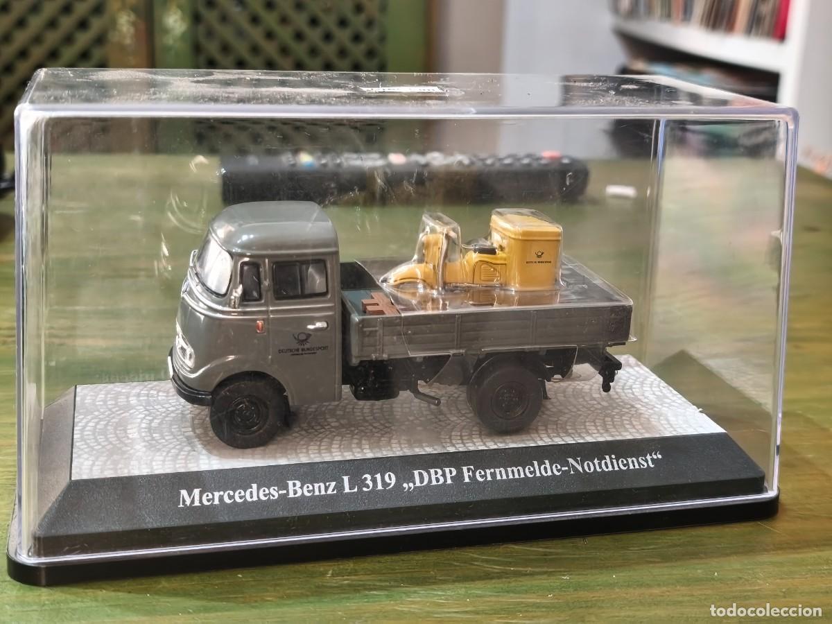 Coches a escala: Mercedes Benz L 319 DBP Fernmelde-Notdienst con moto Z&uuml;ndapp Bella. Premiun Classixxs. 500 unidades.
