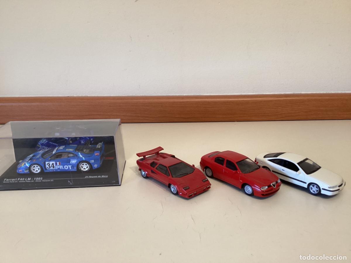 Coches a escala: Ferrari F40 LM Lamborghini Countach Alfa Romeo 156 Opel Calibra 1/43
