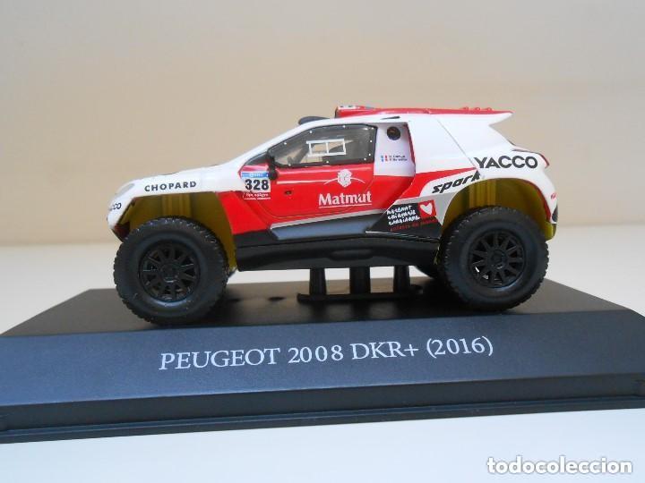Coches a escala: Coche Peugeot 2008 DKR+ Rally Dakar 2016 Dumas Borsotto 1:43 die-cast metal car 1/43